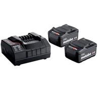 Metabo 685050000 18v Basic Set Inc 2x 4.0Ah Li-Power CAS Batteries & ASC 55 C...