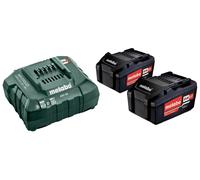 Metabo 685050000 18V Basic Set 2 x 4.0Ah Li-Power CAS Batteries & ASC 55 Charger