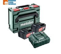 Metabo 685064000 18v Basic Set Inc 2x 4.0Ah Li-Power CAS Batteries & ASC 55 C...