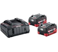 Metabo 685122380 Basic Set 2 x LiHD battery packs 18 V/5.5 Ah | Quick charger ASC 145