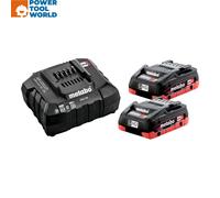 Metabo Basic Set 2 x 18v LiHD 4.0Ah Batteries & ASC 55 Charger 685163380