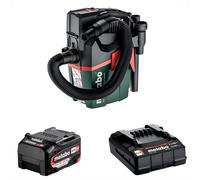 Metabo AS 18 HEPA Vacuum Cleaner 18V Wet Dry Vac Dust Extraction + 5.2ah Battery