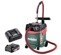Metabo AS 36-18 M 30 PC-CC 18V M-Class Vacuum Cleaner 1 x 2.0Ah Battery Charger