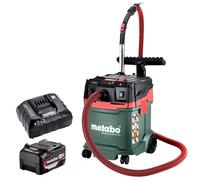 Metabo AS 36-18 M 30 PC-CC 18V M-Class Vacuum Cleaner 1 x 4.0Ah Battery Charger
