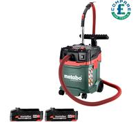 Metabo AS 36-18 M 30 PC-CC M-Class Vacuum Cleaner With 2 x 2Ah Batteries