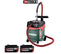 Metabo AS 36-18 M 30 PC-CC M-Class Vacuum Cleaner With 2 x 5.2Ah Batteries [EEK: A]