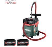Metabo AS 36-18 M 30 PC-CC M-Class Vacuum Cleaner With 2 x 5.2Ah Batteries [EEK: A]