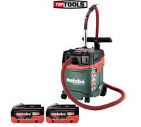 Metabo AS 36-18 M 30 PC-CC M-Class Vacuum Cleaner With 2 x 8Ah Batteries