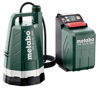 metabo Battery Submersible Pump TPF 18 LTX 7000-18V, CAS Max. Flow Rate 7000 l/h, Delivery Head 9 m, Immersion Depth 6 m, Max. Pressure 0.9 Bar Compact & Powerful for Drainage and Garden - Includes