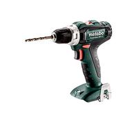 Metabo BS 12 Cordless Drill (Without Battery 12 V, with LED Light, Bit Depot on Device, Keyless Drill Chuck) 601036890