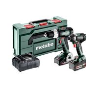 Metabo Combo Set 18V Combi Drill & Impact Driver Kit 2 x Batteries MPTCSET286