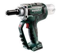 metabo Cordless Blind Rivet Gun NP 18 LTX BL 5.0-18V, CAS, 10,000 N Setting Force, for 2.4-5 mm Rivets in All Materials, 6 mm in Aluminium, brushless Motor, Ergonomic, Wireless, Precise Rivet