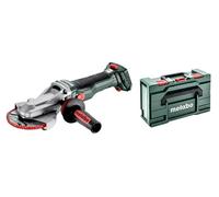 metabo Cordless Flat Head Angle Grinder WVBF 18 LTX BL 15-125 Quick - 18 V, Disc Diameter 125 mm - Brushless, Extremely Flat, Speed Control with Adjusting Wheel, Quick Release Nut - Includes