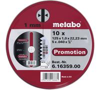 Metabo Cutting Disc 125mm Steel/Stainless 10pcs Multipurpose