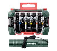 Metabo 626721000 Screwdriver Bit Box Set Inc Mini Flashlight x29 Pcs