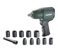 metabo DSSW 360 Set 1/2" (604118500) Air Impact Wrench in Plastic Carry Case DSSW360 6 Pneumatic Screwdriver litres/Minute, Green, 1