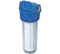 Metabo Filter for Domestic Water Works 1 inch Long, with Washable Filter Insert (0903050306), Height: 310 mm, Diameter: 120 mm, Water Flow: 6400 l/h