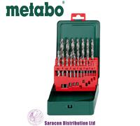 METABO HSS-G 19 PIECE DRILL BIT SET IN METAL CASE - 627153000