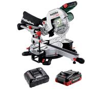 Metabo KGS 18 LTX BL 216 18V 216mm Brushless Mitre Saw 1 x 4.0Ah Battery Charger