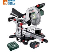 Metabo 614254920 Kgs 18 Ltx Bl 254 Brushless Mitre Saw 18V 1 X 4.0Ah Li-Ion