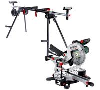 Metabo KGS 18 LTX BL 254 18V Brushless Sliding Mitre Saw & Universal Leg Stand