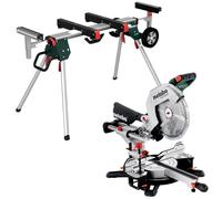 Metabo KGS 305 M 305mm Double Bevel Sliding Compound Mitre Saw 240V with Stand