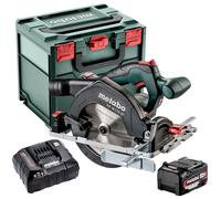 Metabo KS 18 LTX 57 18V 165mm Circular Saw with 1 x 4.0Ah Battery Charger & Box
