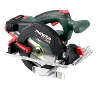 metabo KS 18 LTX 57 BL Cordless Circular Saw - 18 V, CAS, 57 mm Cutting Depth, 165 mm Saw Blade Diameter, Precise Bevel Cuts up to 50° - Soft Grip, Outlet Brake - Includes 2 Batteries 8.0 Ah, Charger