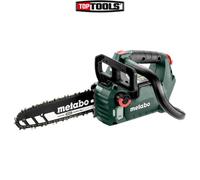 metabo Cordless Chainsaw MS 18 LTX BL 25-18 V, CAS, 25 cm Oregon SpeedCut Nano - Brushless, Safety Switch, Chain Quick Stop, Lightweight and Compact Chainsaw for Tree Care - Without Battery and