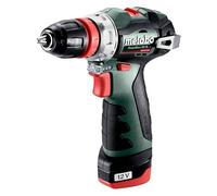 metabo PowerMaxx BS BL Q 601749500 Cordless Drill Driver 12 V 2 Ah Li-ion + 2 Batteries