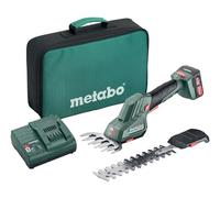 Metabo PowerMaxx SGS 12 Q (601608500) Cordless Shrub and Grass Shears 12V with 1x Li-Power Battery Pack (12 V/2.0 Ah) and Charger SC 30, in Tool Bag