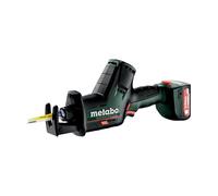 Metabo PowerMaxx SSE 12 BL (602322500) Cordless Reciprocating Saw Plastic Case 12 V 2 x 2 Ah Li-Ion + SC 30, 12 V