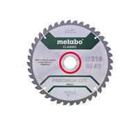 Metabo Precision Cut Wood Circular Saw Blade 216 x 30mm x 40T MPT628060