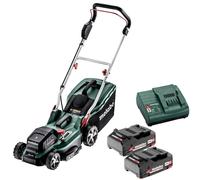Metabo RM 36-18 LTX BL 36 36V Brushless Lawn Mower 2 x 2.0Ah Battery & Charger
