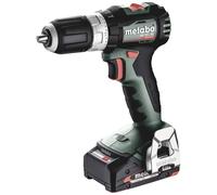 Metabo SB 18 L BL (613157500) 18V Brushless Compact Combi Drill Set, with 2 x LiPOWER 2.0Ah Batteries, SC 36 Charger and metaBOX 145 Case