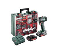 Metabo SB18LBLSET 18V Brushless Combi Drill Kit & 78pcs Accessory Set 613157710