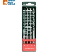 Metabo 625580000 Carbide Hammer Drill Bit Set 4-pc, 5-10mm, SDS-Plus
