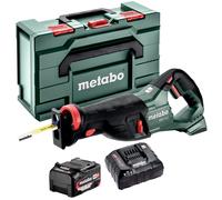 Metabo SSEP 18 LT 18V Reciprocating Saw with 1 x 4.0Ah Battery Charger & Metabox
