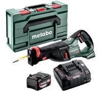Metabo SSEP 18 LT 18V Reciprocating Saw with 1 x 5.2Ah Battery Charger & Metabox
