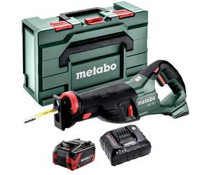 Metabo SSEP 18 LT 18V Reciprocating Saw with 1 x 8.0Ah Battery Charger & Metabox