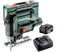 Metabo ST 18 LT 130 BL 18V Brushless Jigsaw 1 x 5.2Ah Battery Charger & Metabox