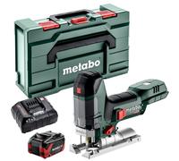 Metabo ST 18 LT 130 BL 18V Brushless Jigsaw 1 x 8.0Ah Battery Charger & Metabox