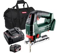 Metabo STB 18 L 90 18V Top Handle Jigsaw with 1 x 5.2Ah Battery Charger & Bag