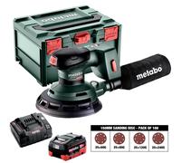 Metabo SXA 18 LTX 150 BL 18V Orbital Sander 1 x 5.5Ah Battery with Sanding Disc