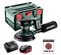 Metabo SXA 18 LTX 150 BL 18V Orbital Sander 1 x 5.5Ah Battery with Sanding Disc