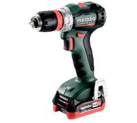 Metabo BS 12 BLQ Brushless Drill Driver Integrated LED Work Light 2 x 12V 4.0Ah Li-ion Batteries and Charger Theres is Also a Handy Belt Hook and bit Holder can be Fixed Either Side