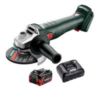 Metabo W 18 7-125 18V 125mm Angle Grinder with 1 x 8.0Ah Battery & Charger
