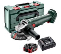 Metabo W 18 L 9-125 18V 125mm Angle Grinder 1 x 8.0Ah Battery Charger & Metabox