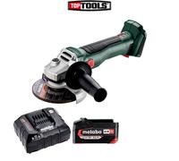 Metabo W 18 L BL 9-125 18V BL 125mm Angle Grinder + 1 x 5.2Ah Battery & Charger