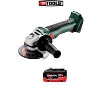 Metabo W 18 L BL 9-125 18V Brushless 125mm Angle Grinder With 1 x 5.5Ah Battery